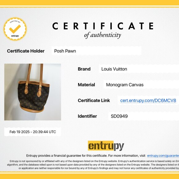 Authentic Louis Vuitton Monogram Canvas Petite Bucket Bag - Picture 12 of 12